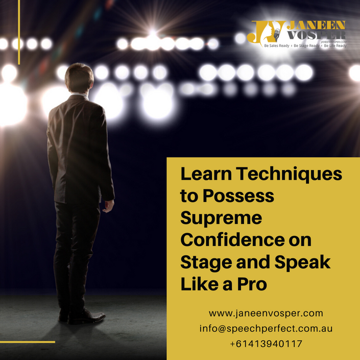 Learn Techniques to Possess Supreme Confidence on Stage and Speak Like a Pro